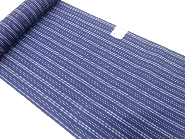 アンティーク　縞模様織り出し　着尺反物